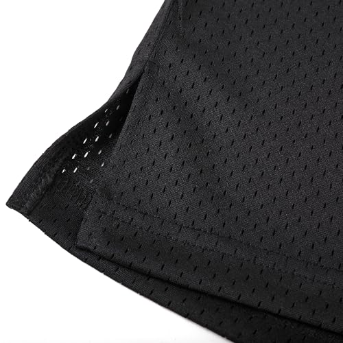 Pullonsy Camisetas esportivas masculinas de malha de basquete em branco uniformes de equipe de desem