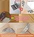 Furniture Corner Connector - 20PCS Universal Stainless Steel L Brackets for Wood,Hardware Metal Angle Bracket Corner Braces,L Bracket for Shelves,Table,Cabinet,Drawer,Corner Brackets for Wood
