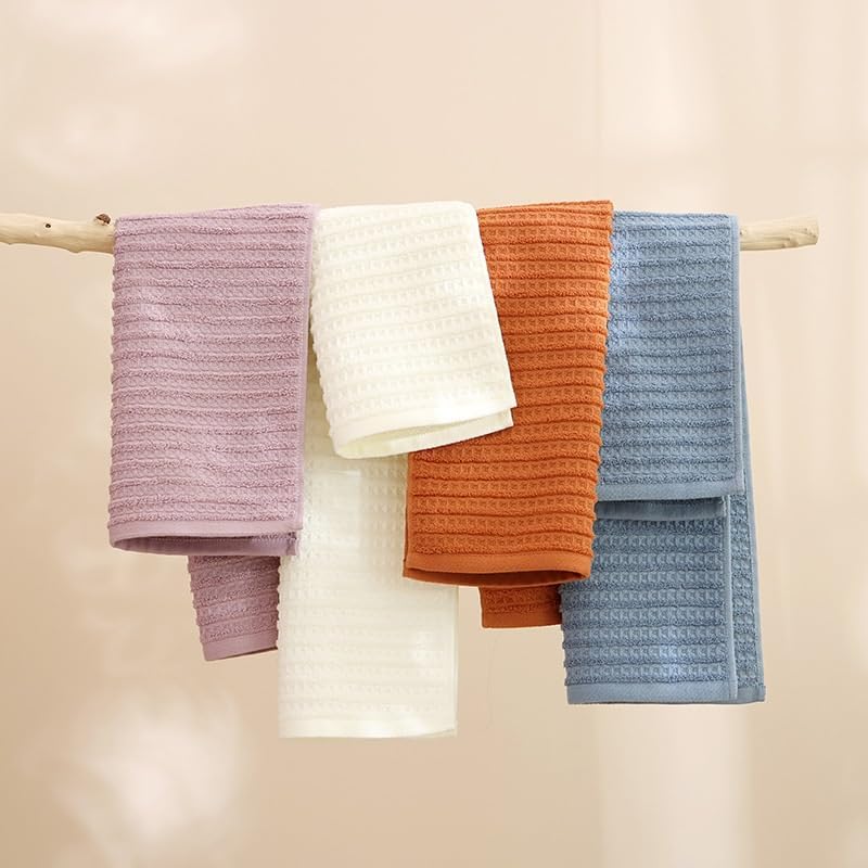 Towels Cotton Bath Towel & Hand Towel Absorbent Soft Lint Free Quick Dry Lightweight Bath Sheet(D)