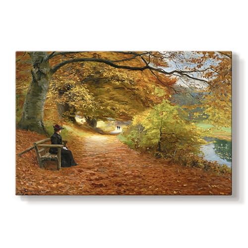 Hans Andersen Brendekilde | Wooded Path Autumn | Abstract Wall Art | LT629