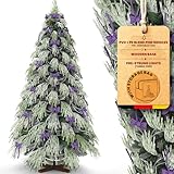 Base de madera estable para un soporte seguro: nuestro árbol de Navidad artificial está equipado con un soporte de madera ensanchado de madera natural (hasta 60 cm de longitud), que no solo le da al árbol de Navidad un aspecto de alta calidad, sino que también ofrece la máxima estabilidad, especialmente importante en un árbol de Navidad con iluminación (no incluida) o adornos pesados para árboles.