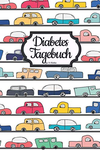 Diabetes Tagebuch mit Auto Cover für 54 Wochen: DIN A5 Diabetes Tagebuch für 54 Wochen, mit Medikamenten Plan und als übersichtlicher Wochen Planer gestaltet. Zum selbst eintragen der Blutzuckerwerte.