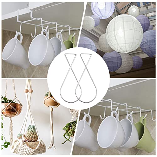 INCREWAY Ceiling Hooks Clips 30pcs Spring Steel Hooks Figure-8 Squeeze Hangers Party Christmas Wedding Classroom Office Home Decorations from Suspended Tile/Grid/Drop Ceilings - Image 4