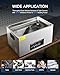 CREWORKS 22L Digital Ultrasonic Cleaner with Degas Gentle Modes, 5.8 gal. Ultrasonic Cleaning Machine, 480W Professional Ultrasound Cleaner with 600W Heater & 30 min Timer for Auto Machine Parts Tools