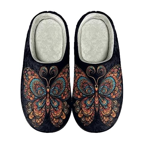 Kuiaobaty Chaussons d'intérieur en peluche Cover
