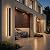 pedforn 2pcs 24in Modern Outdoor Wall Light, IP65 Waterproof Outdoor Wall Sconce, 3000K-6000K Dimmable LED Black Garage Lights, Exterior Wall Lighting, Anti-Rust Linear Long Outdoor Light