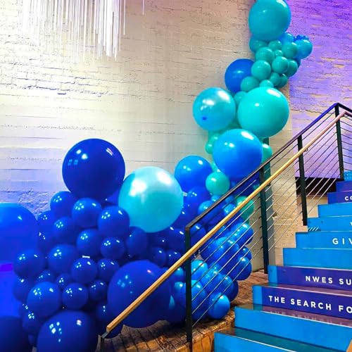 Image of PartyWoo Royal Blue Balloons 50pcs Dark Blue Latex Helium Balloons 12 Inch