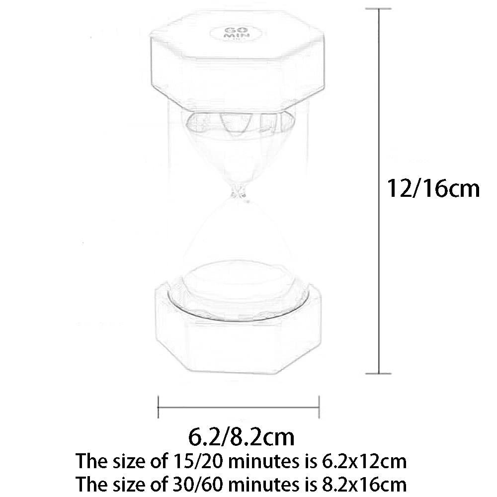 timer, Clessidra for bambini, timer da cucina 15/20/30/60 minuti, gestione del tempo for, aula, gioco, ufficio a casa, scuola a(Roze,60 minutes)