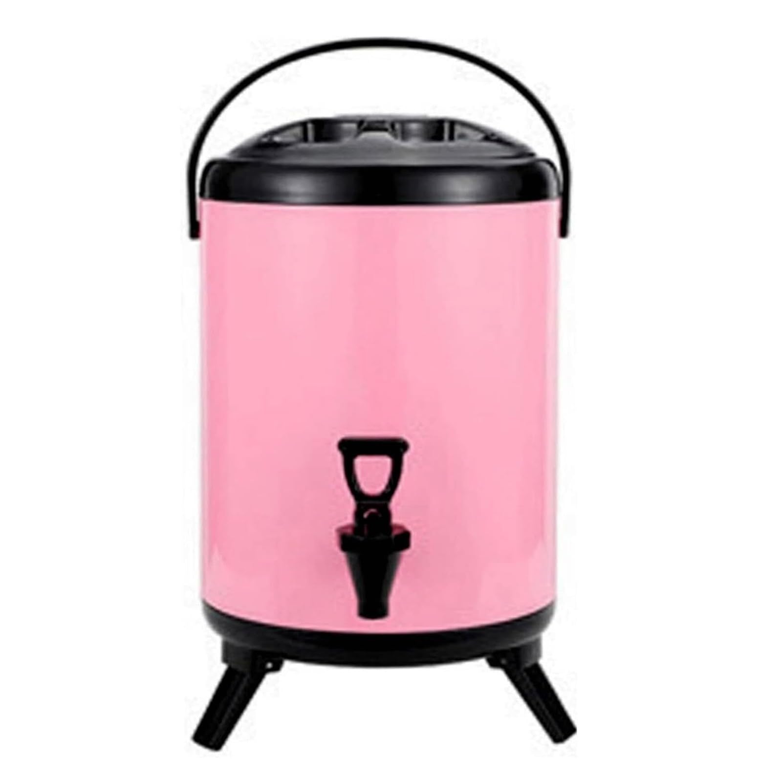 asdchZen Insulated Drinks Dispenser With Tap, Stainless Steel Beverage Dispenser For Milk Tea Coffee, Hot Cold Drink Dispenser Bucket,A-10L