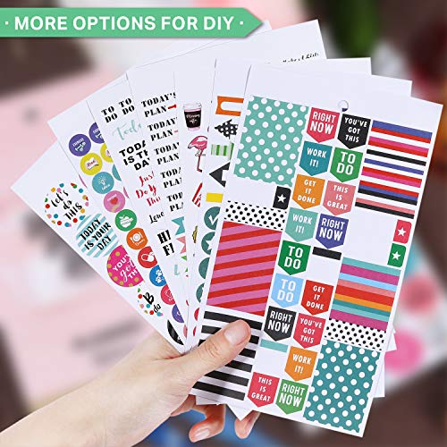 Planner Stickers Pack - 28 vellen / 1378 stickers, stijlvolle variëteitenassortimentbundelplanneraccessoires voor het… - Image 6