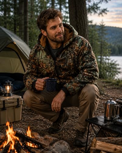 Image of TrailCrest Men's Warm Sherpa Lined Hoodie Fleece Shirt Jacket, Classic Zip Up Buffalo Plaid (Regular and Big & Tall Sizes)
