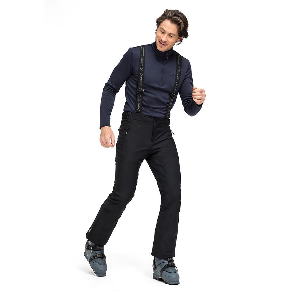 Maier Sports Anton Light Herren Skihose wasserdichte Schneehose mit Hosenträgern Stretchmaterial mTEX Wetterschutz PFC-frei