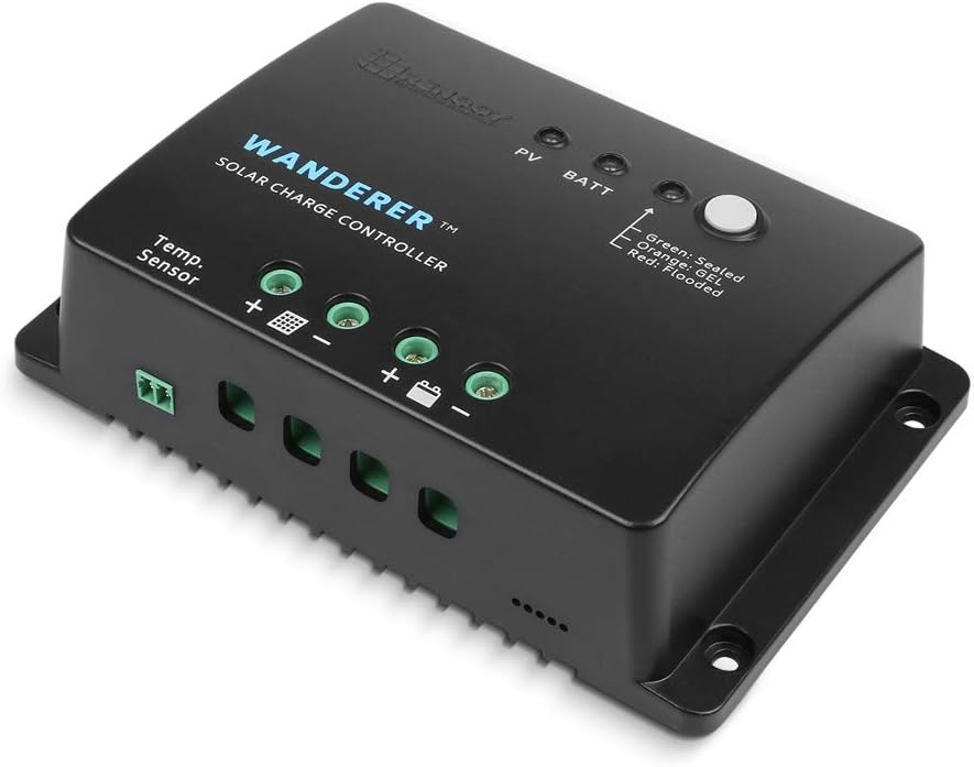 Renogy Wanderer 30 Amp 12V Advanced PWM Negative Ground Solar Charge