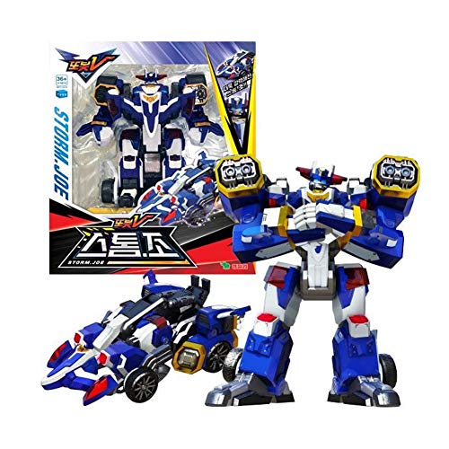 Hottest Sales Tobot V YoungToys Storm.Joe Transforming Robot Action Figure Toy for 3 Year Old Boys and Kids, Blue