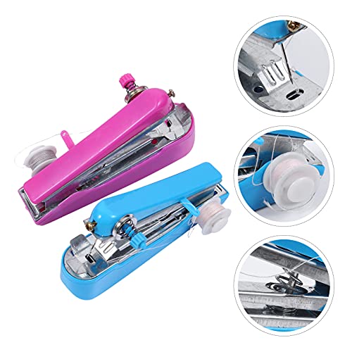 TEHAUX 4 Stuks Zak Naaimachine Kleine Naaimachine Reparatie Naaimachine Hechtmachine Voor Thuis Draadloze Naaimachine Naaien Gereedschap Huishouden Metaal - Image 5