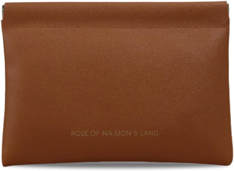 Small Purse Makeup Bag for Women with inner bag,Elastic Open Close Storage Bag Mini Travel Storage Bag,Waterproof Organizer Pouch for Lipstick Cosmetics Headphones Jewelry (Brown)