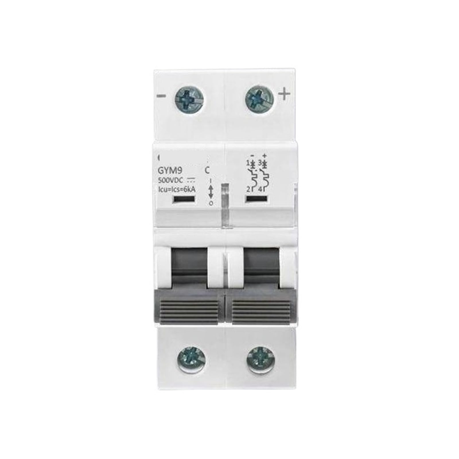 Interruttore magnetotermico fotovoltaico DC GYM9 interruttore 2P(GYM9-DC 2P 10A)