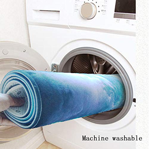 Nileco 3D Ocean Pattern Carpet,Optical Illusion Non Slip Rug,Cozy Easy To Clean Floor Mat,For Outdoor Indoor Room Kitchen Bedroom #TOP5