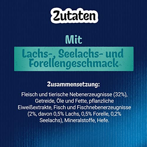 Felix Knabber Mix Original und Strandspaß, Katzensnack mit verschiedenen Sorten Mixtray, 2er Pack (8X 60g)