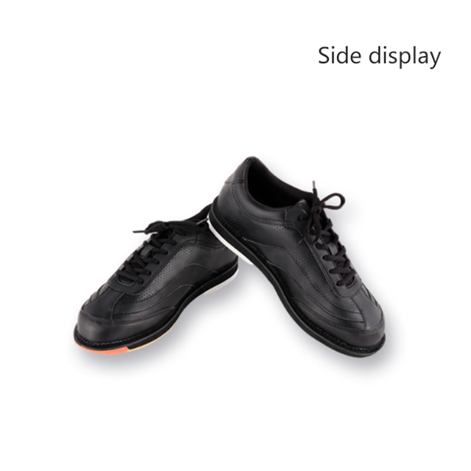 Chaussures de Bowling pour Femme,Chaussures De Bowling pour Hommes,Respirantes Confortables Antidérapantes,Chaussures de Bowling en Salle,pour Homme,Femme et Adulte,Noir,Tailles 34-46