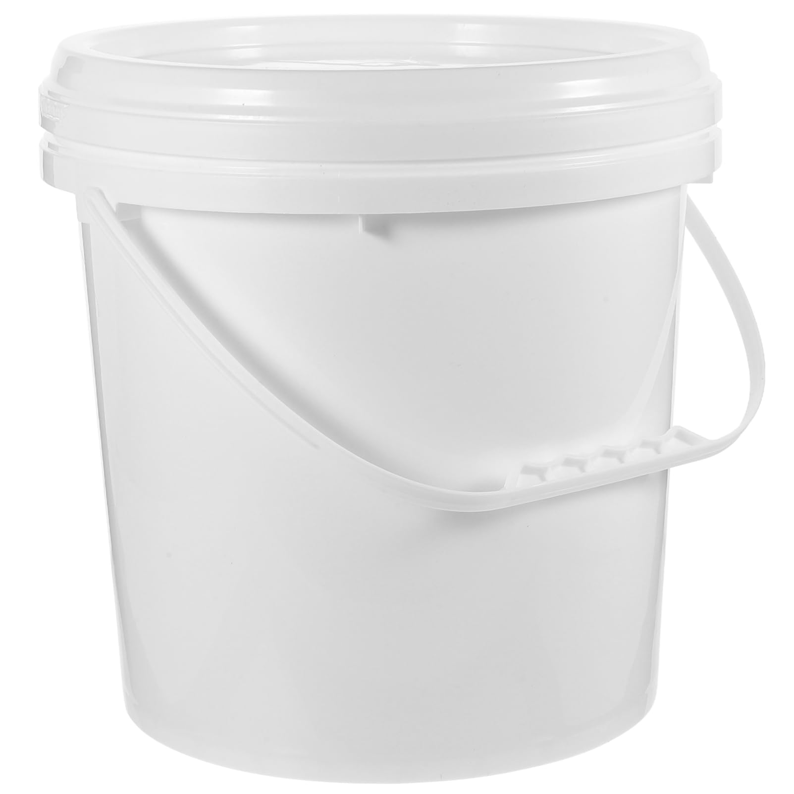 jojofuny Secchio per Pittura Bianco da 10l in Hdpe Ermetico e Resistente Agli Urti con Coperchio, per Imballaggio Vernici e Conservazione Quotidiana