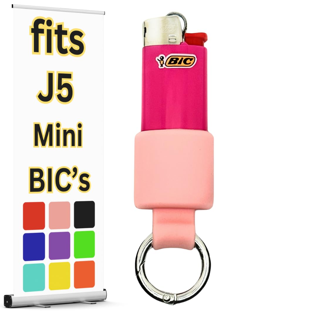 Amazon.com: Mini Keychain Lighter Holder with Spring Clip | J5