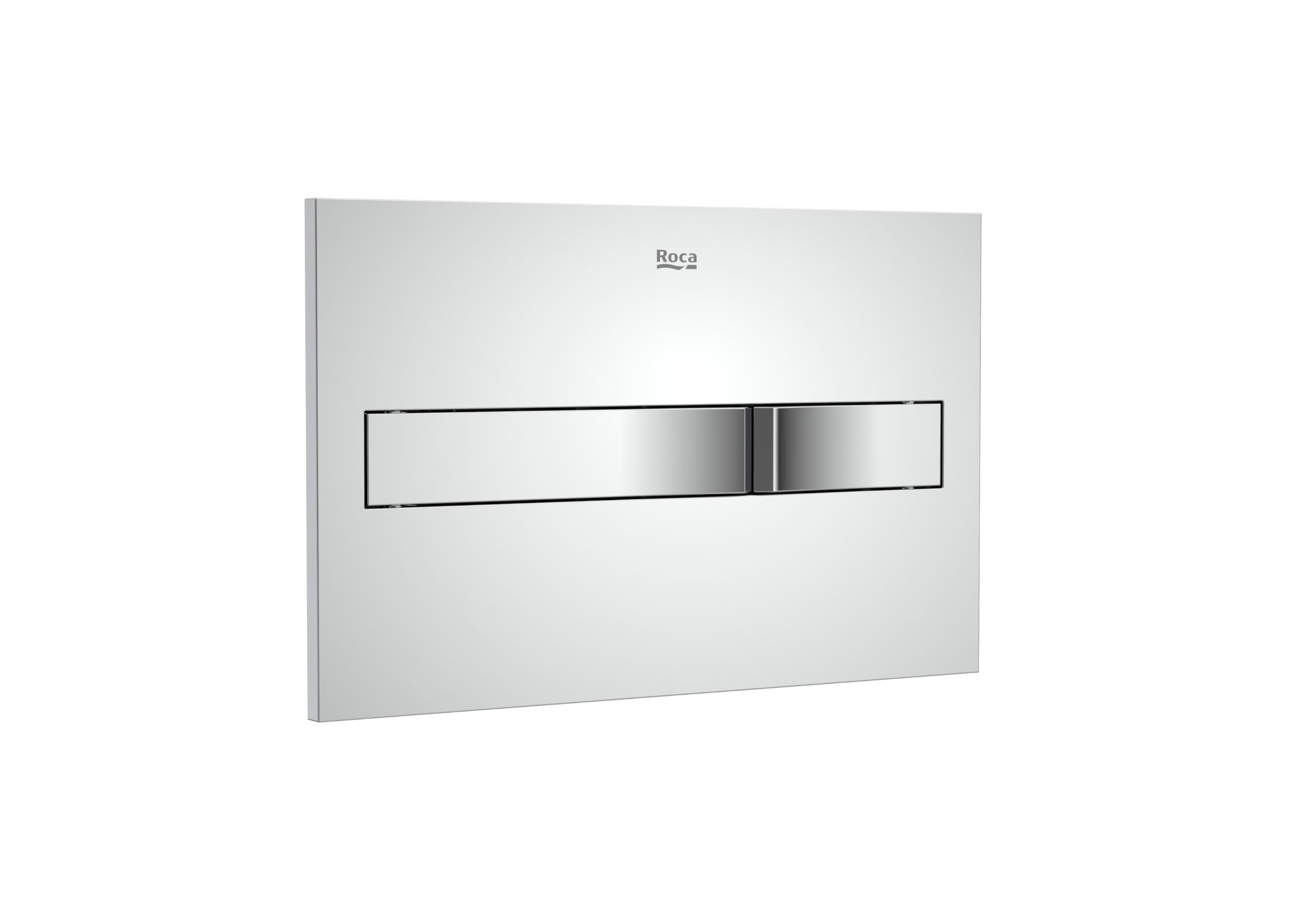 Roca A890196001 PL2 DUAL (ONE) Placa Accionamiento Descarga Dual, Cromado