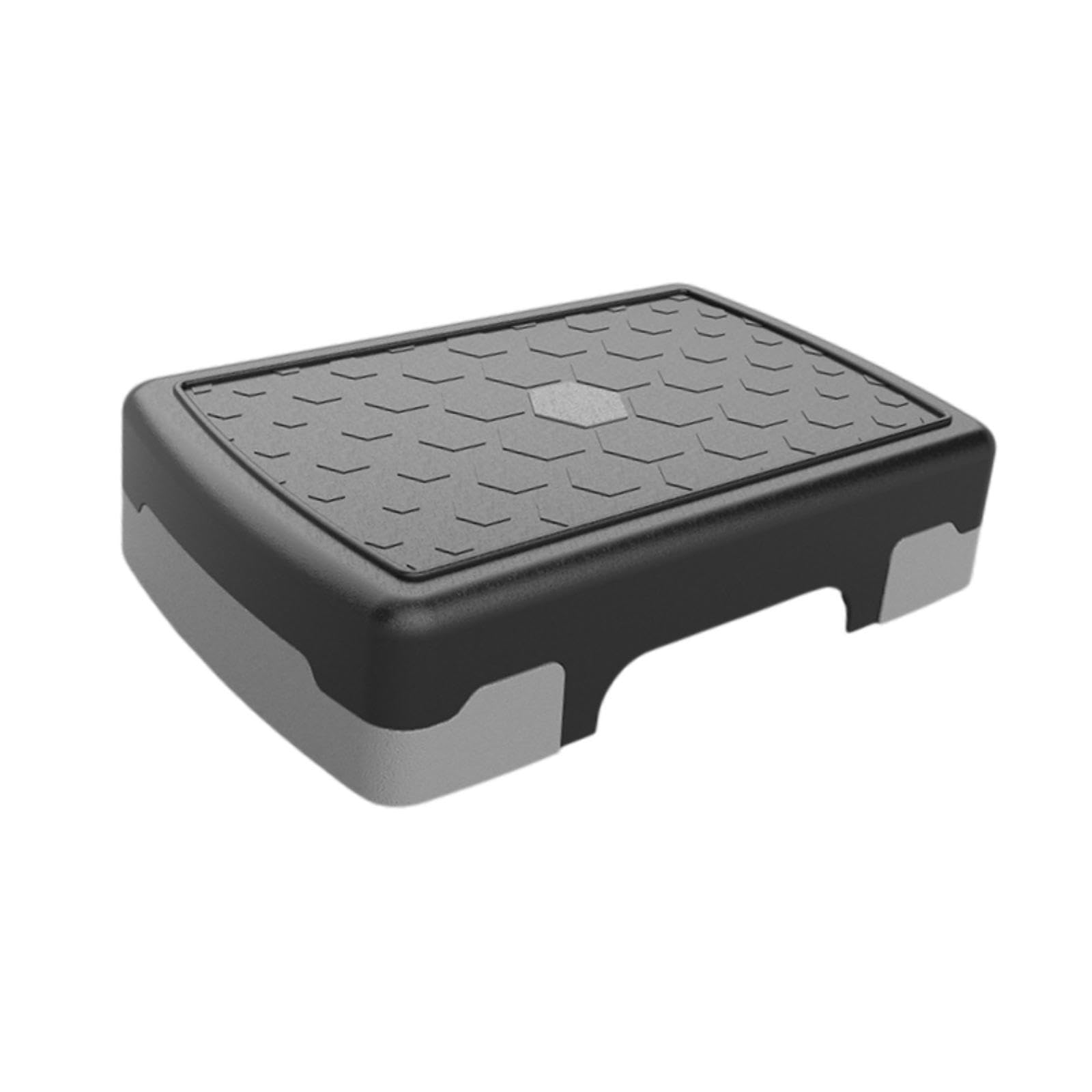 MERISHOPP Aerobic Stepper Multifunctional Exercise Step Platform for Home Gym Strength Gray Black-image-22