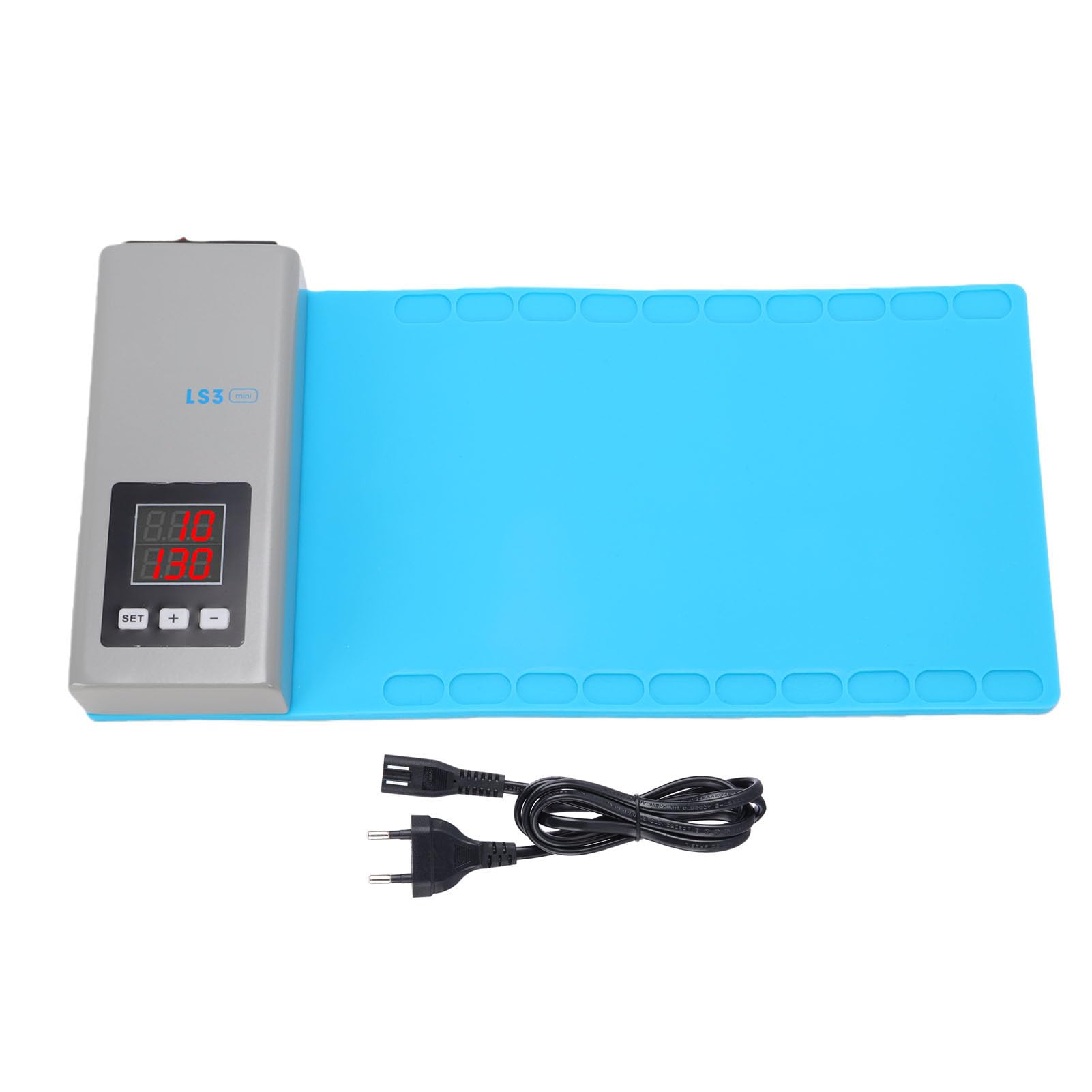 Cocoarm LCD-Heizmatte für die Handy-Reparatur: LCD-Bildschirmtrenner mit Einstellbarer Temperatur von 10–120 °C und Klarer Anzeige für die Reparatur von Tablet- und Sm (EU-Stecker)