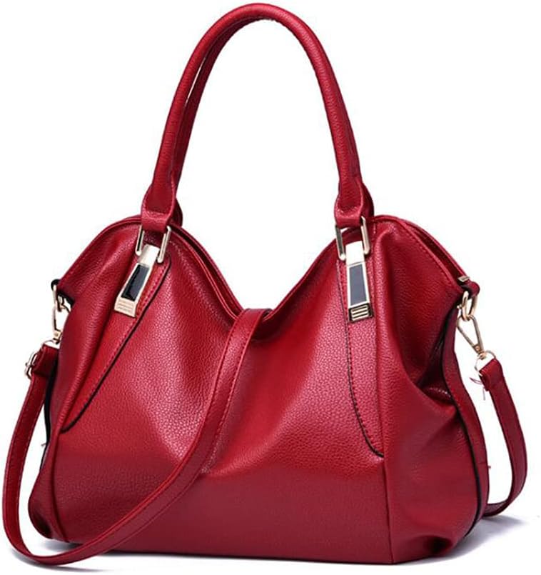 Women Soft Synthetic Patent Leather Handbag Large Capacity Female Tote Clutches Shoulder Messenger Crossbody Bag