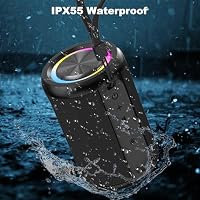 CofunKool Small Portable Bluetooth Speaker with RGB Light, Clear Stereo Sound, Wireless Speaker Bluetooth 5.4, TWS Pairing, AUX & TF Card Input for Bedroom, Desk, Travel, Home — image 7