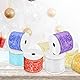 Wokape 1 Rolle 2.5Inch * 10 Yard Glitter Mesh Wired Ribbon Indoor Weihnachtsband Organza Glitter wirbelt verdrahtet Band für Weihnachten Home Decor, Bogen machen, Kranz, DIY Crafts（Champagne）
