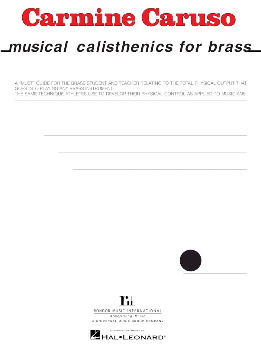 Carmine caruso - musical calisthenics for brass musique d'ensemble