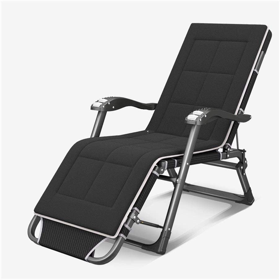 Chaise longue pliable réglable pour terrasse contre le mal de dos en jardin