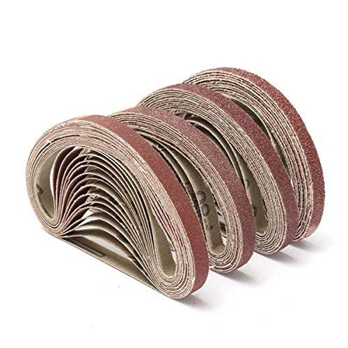 SUCAN 50pcs 10x330mm nastri abrasivi in ​​zirconio 40/60/80/120 grana ossido di allum-inio utensili abrasivi - 60#