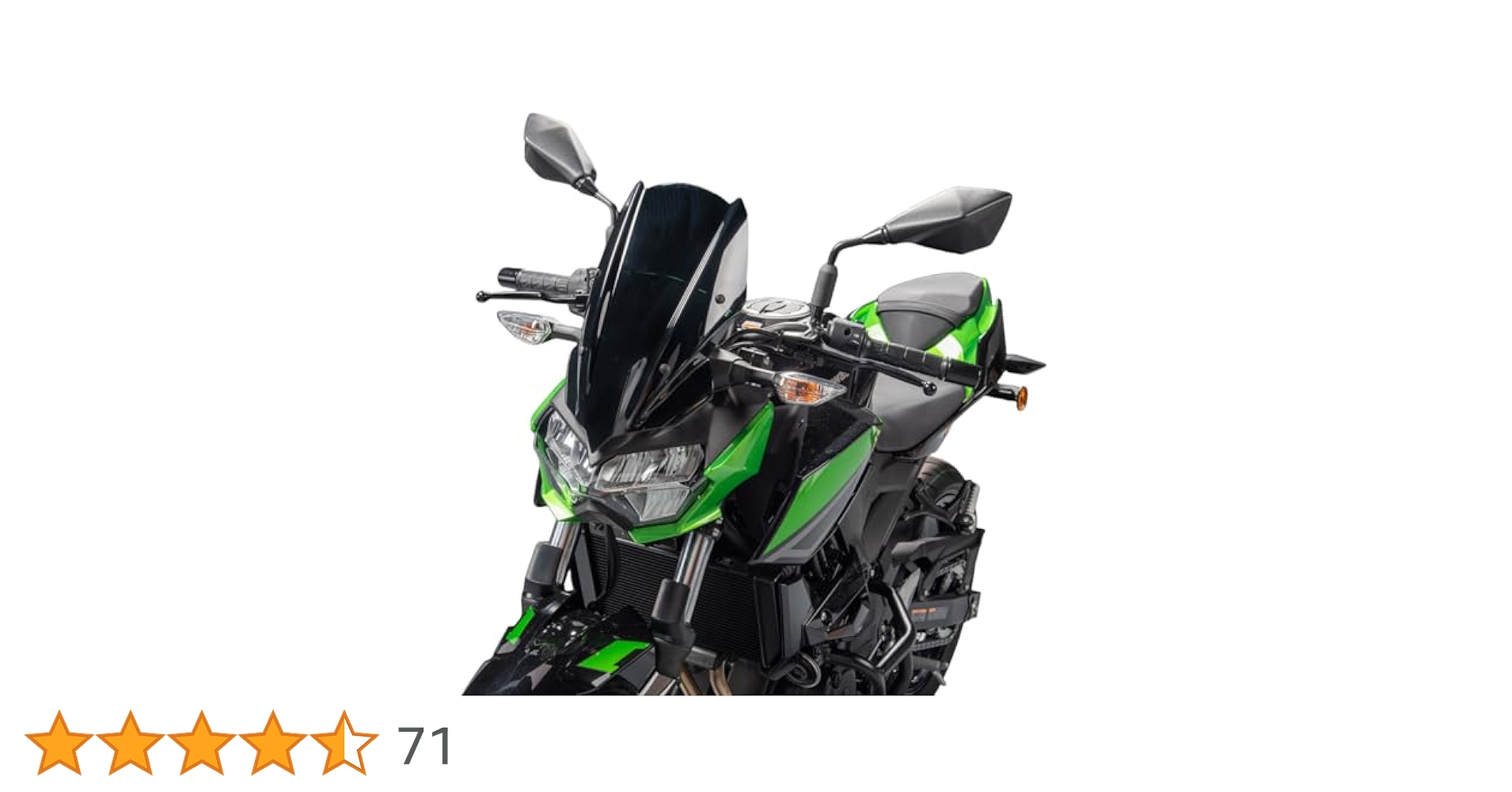 KAWASAKI Z400 ロングバイザー オートバイスポーツフロントガラス,ウィンドスクリーン
