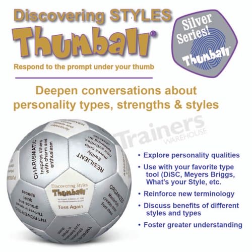 Image of Trainers Warehouse 6 inch Thumball Collection, 32 Prompts for Conversation, Team Building, Relationship and Training