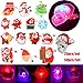 ABOOFAN 25Pcs Christmas Led Brooches Luminous Enamel Pins Women Girls Shirt Backpack Jewelry Gifts for Women Girls Shirt Backpack