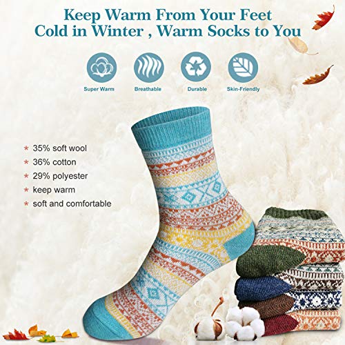 Image of MORECOO Socks for Women Novelty Socks Warm & Cozy Gifts for Women