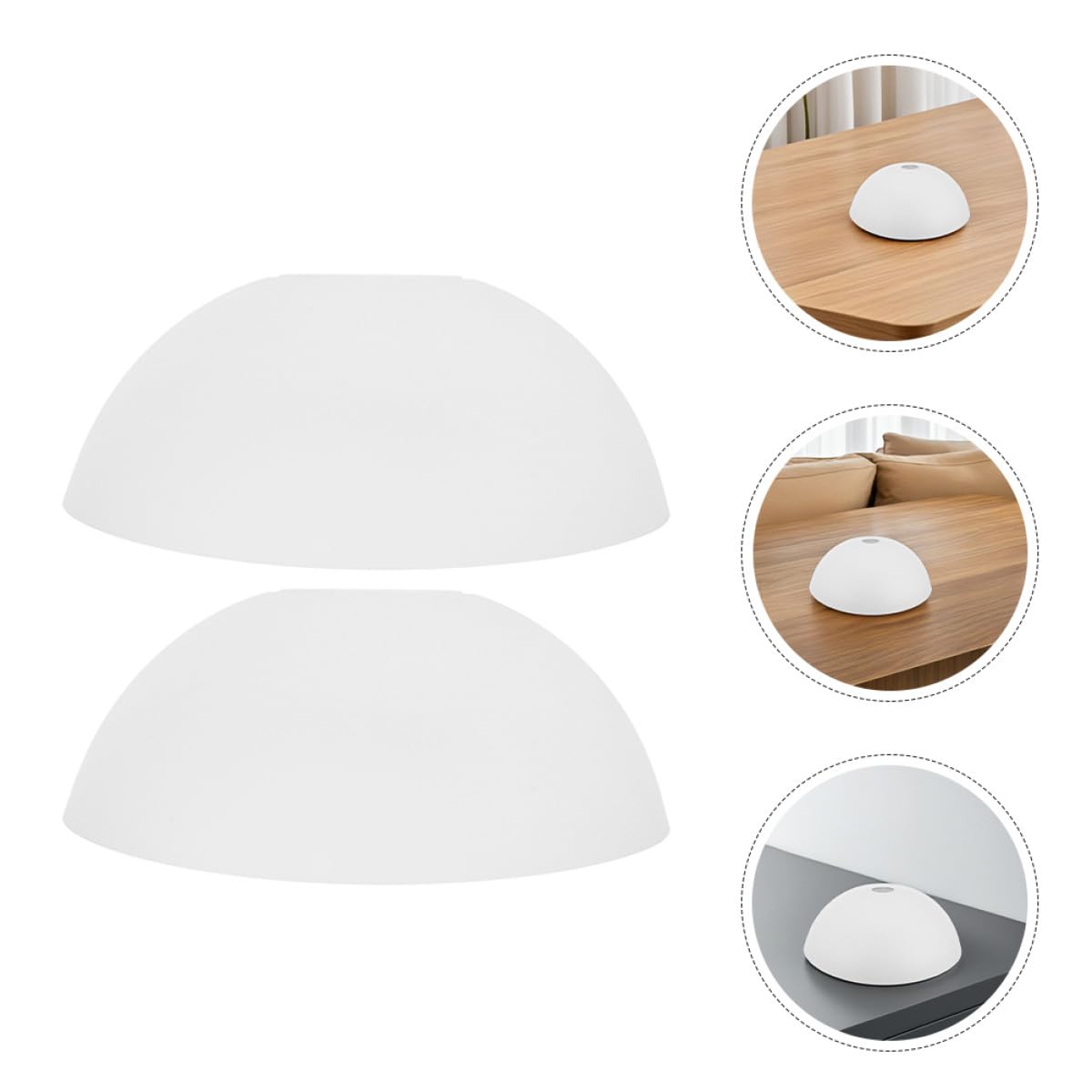 3 Sztuki Częściowy Plastikowych Kloszy Kształcie Grzyba Osłony Żarówek Wentylatorów Sufitowych Klosze Do Lamp Podłogowych Kinkietów i Żyrandoli Łatwe Montażu i Czyszczeniu Do