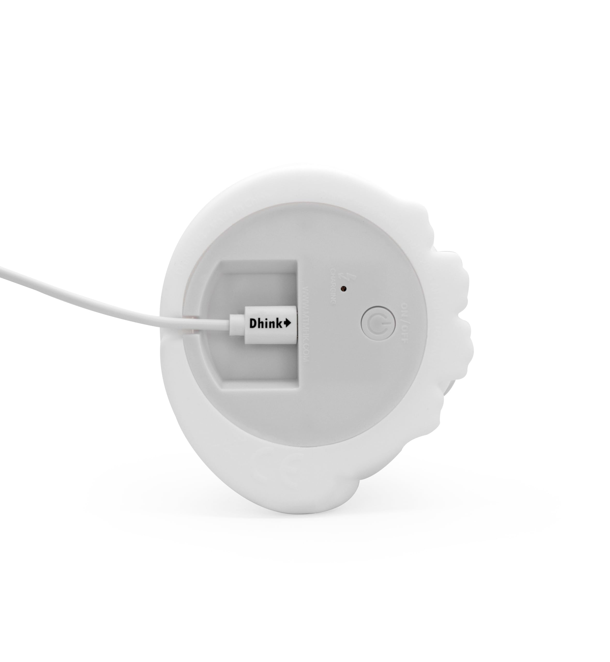 [D]hink DHINK - Lámpara de noche recargable LED de gato, lámpara de noche de silicona para habitación de bebé y niño, lámpara de noche infantil, regalo de nacimiento, color blanco