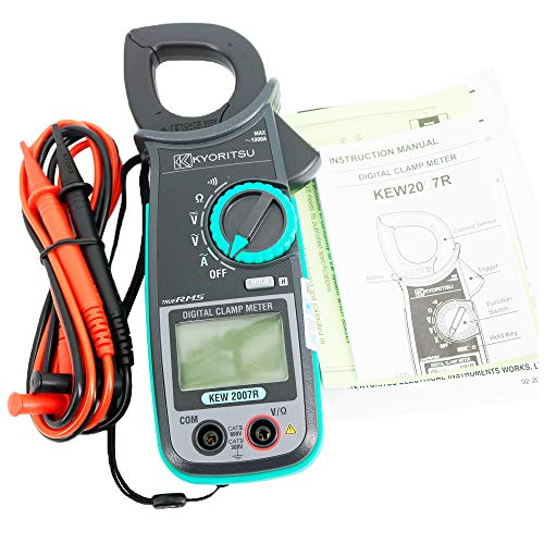 KYORITSU 2007R Digital AC Clamp Meter Fully Safety Jaw Accurate Reading with True RMS KEW2007R
