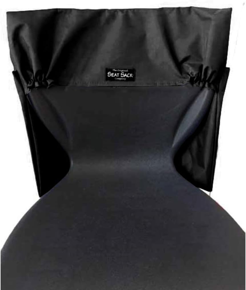 Seat Sack Large Chair Storage Pocket - 19 Inches, Black. Classroom Pack of 25 - Perfect Organizer for Classroom Chairs, Durable and Spacious Chair Pocket for Classroom Storage and Organization