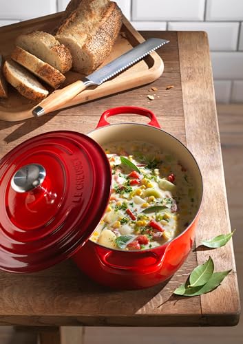 Image of LE CREUSET Signature Cerise Cast Iron Oval Casserole, 27 cm