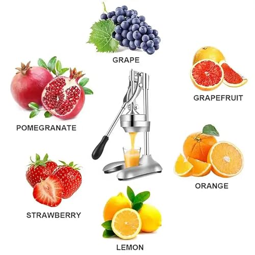 Exprimidor de naranja manual con piezas extraíbles para extracción de jugo de frutas 8