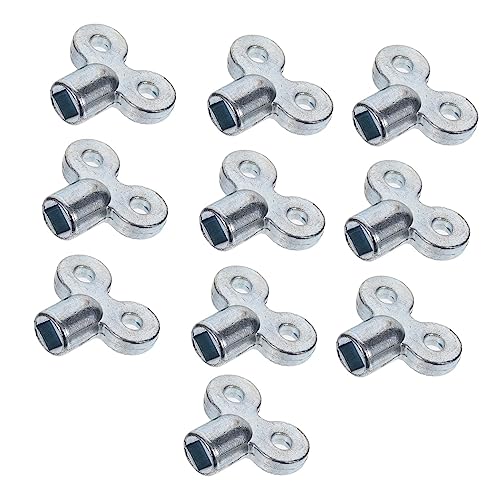 PartyKindom 10 Stück Teiliges Heizkörper entlüftungsschlüssel Dickem Zinklegierungsmaterial Verschleißfest Langlebig Geeignet für Wasserhahn und Heizkörperventil Glatte Oberfläche Praktisches