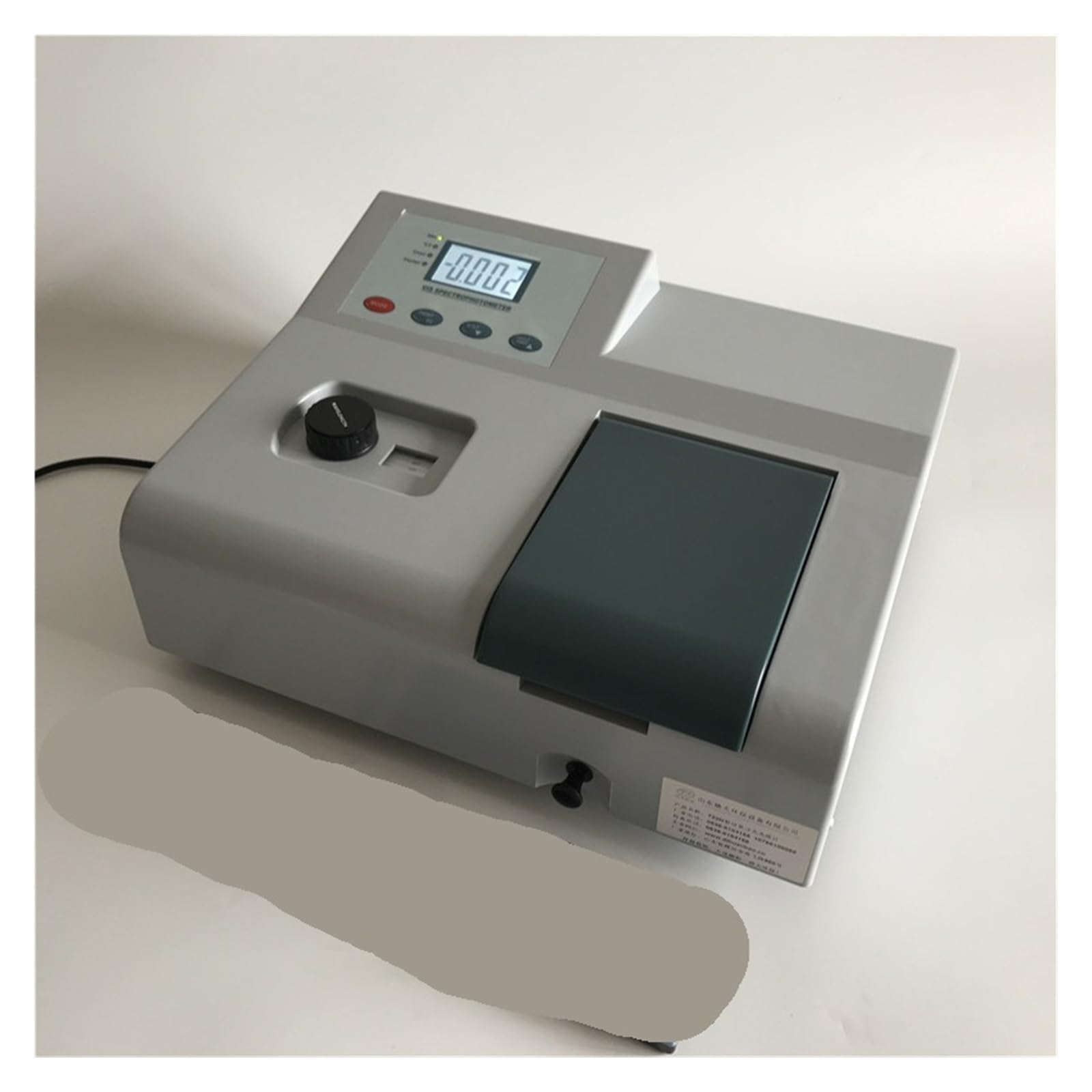 Capacidad analítica de espectrofotómetro visible con lámpara de tungsteno de bajo consumo, rango de longitud de onda de 190-1100 nm