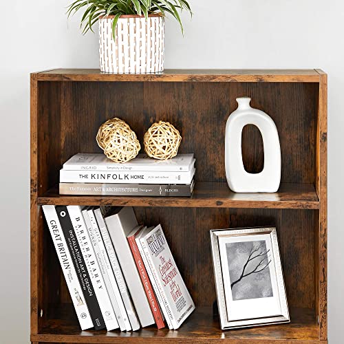 Vasagle Bookshelf, 4-Tier Open Bookcase With Adjustable Storage Shelves, Floor Standing Unit, Rustic Brown Ulbc164X01 #TOP6