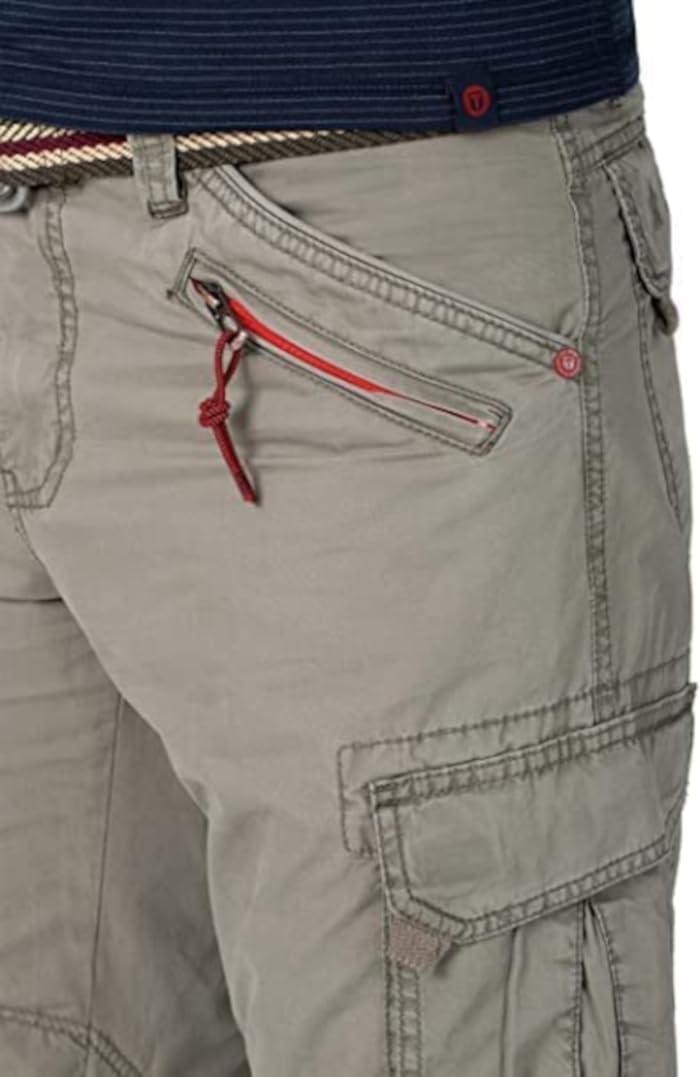 Timezone Loose MilesTZ Miles 3/4 Herren-Cargoshorts Farbe Military Grey