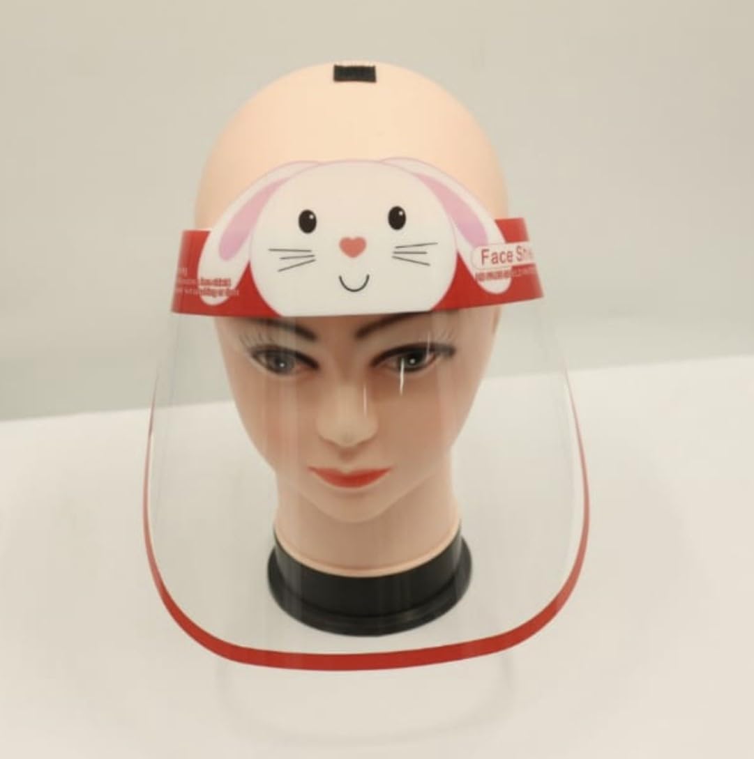 Duma Safe Face Shield (Kids-Grey Elephant) Red